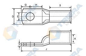 Australian Standards Copper Lugs Cable Terminals Structure