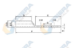Copper Compression Lugs 2 Hole Structure