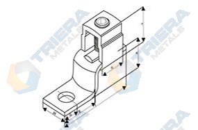 Mechanical Connectors Offset Tongue Terminals Structure